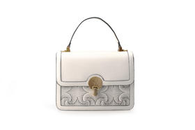 豪麟名鞋迪嘉女装牛皮革手袋WPB22SX007白色