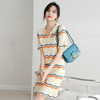 时尚条纹Polo连衣裙,2022年新款夏季设计感小众裙子 YYM6101 商品缩略图0