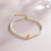 周六福珍珠手链女款黄18K金优雅珍珠手饰送女友官方正品 商品缩略图2