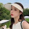 CT-M1703帽子韩国女夏天透气纸布发夹空顶帽大头围适合休闲百搭太阳帽工厂 商品缩略图2