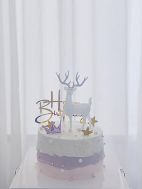 一鹿有你一鲜奶动物奶油蛋糕