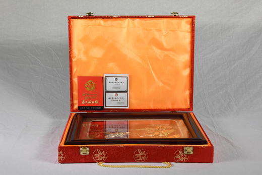 中华老字号牡丹龙凤盘挂件（8英寸红）送礼必备 商品图5