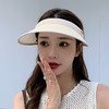 CT-M1703帽子韩国女夏天透气纸布发夹空顶帽大头围适合休闲百搭太阳帽工厂 商品缩略图1