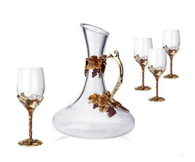 【团购展示】罗比罗丹 金色收获醒酒器酒杯套装