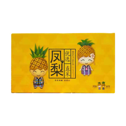 海南金钻凤梨2.5kg礼盒装*2【ZHWQH 0.86】 商品图0