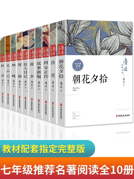 全集10册鲁迅经典必读原著正版 朝花夕拾狂人日记故乡呐喊野草故事彷徨阿Q正传孔乙己六七年级课外书小说鲁迅作品集朱自清散文老舍 商品图0