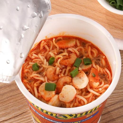泰国进口yumyum养养杯面桶装冬荫功酸辣虾浓汤泡面方便食品 商品图3
