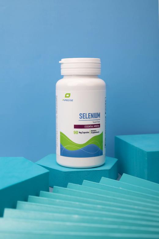【天然麦芽硒-硒代蛋氨酸】Selenium 90粒 三个月剂量  不含酵母 每粒200mcg天然麦芽硒 Purecise倍赛思 商品图4