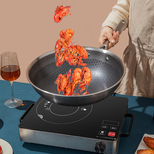 【米米酱福利】康巴赫旗舰S款蜂窝炒锅32CM 商品图7