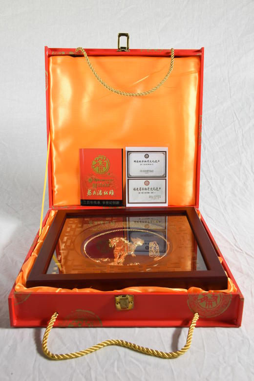 中华老字号马到成功摆件（6英寸蓝釉）送礼必备 商品图3