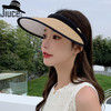 CT-M1703帽子韩国女夏天透气纸布发夹空顶帽大头围适合休闲百搭太阳帽工厂 商品缩略图0