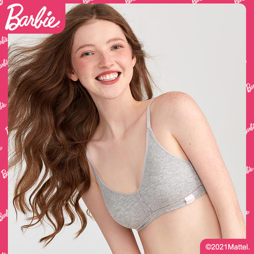 好奇蜜斯BARBIE内衣夏薄款女背心式文胸套装显胸小无钢圈胸罩奥斯汀 商品图0