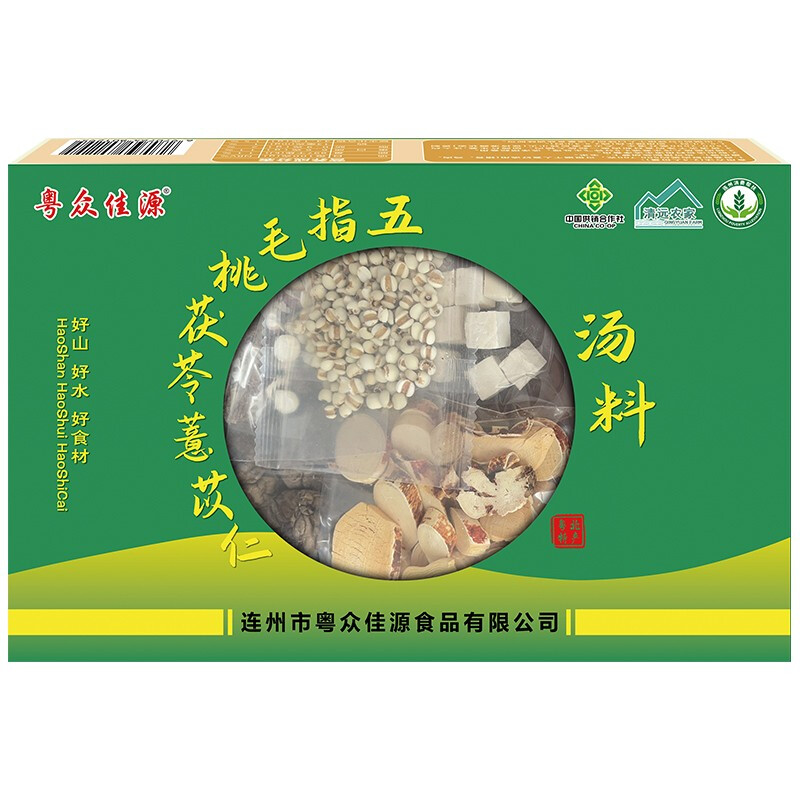 【粤众佳源】五指毛桃茯苓薏苡仁汤料76g