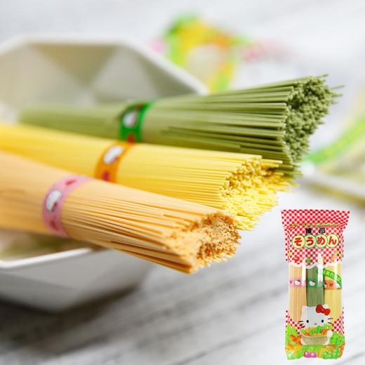 日本进口宝宝面条播州三色面婴儿童胡萝卜蔬菜细面条营养辅食 商品图3
