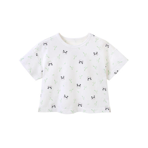 英氏儿童家居服T恤背心短裤男女童睡衣熊猫图年夏季款童装 YLTBJ22001A YLPAJ22004A YLCCJ22001A 商品图4