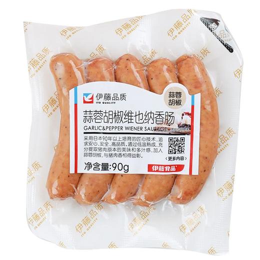 伊藤品质蒜蓉胡椒维也纳肠90g/袋 商品图0