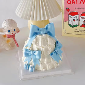 小蓝蝴蝶-翻糖蛋糕