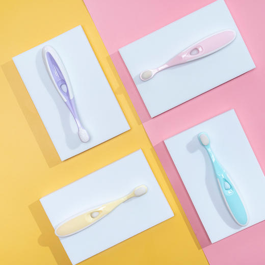 【儿童护齿牙刷】万根毛儿童牙刷柔软刷毛可爱小刷头3-12岁乳牙训练单支装 商品图3