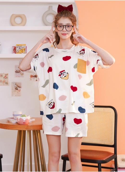 【2件套】唐朵琪纯棉夏季睡衣套装 （100%纯棉） 商品图0