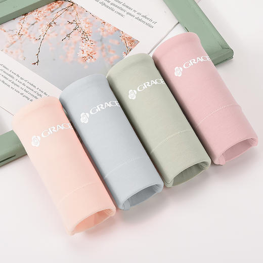 洁丽雅4条装简约棉质亲肤大码高腰组合女士内裤女 商品图1