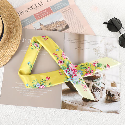 韩国品牌（桑蚕丝棉）印花小方巾 上 商品图7