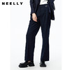 NEELLY纳俪条纹西裤女垂感高级感休闲裤秋季新款宽松直筒阔腿裤N22081H01061 商品缩略图2