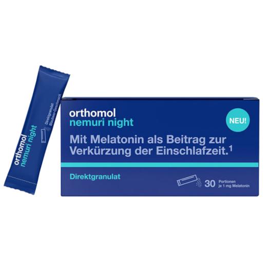 奥适宝ORTHOMOL德国原装进口褪黑素安眠/安睡 西番莲植物纯不成瘾晚安茶30天装 直接粒剂 商品图0