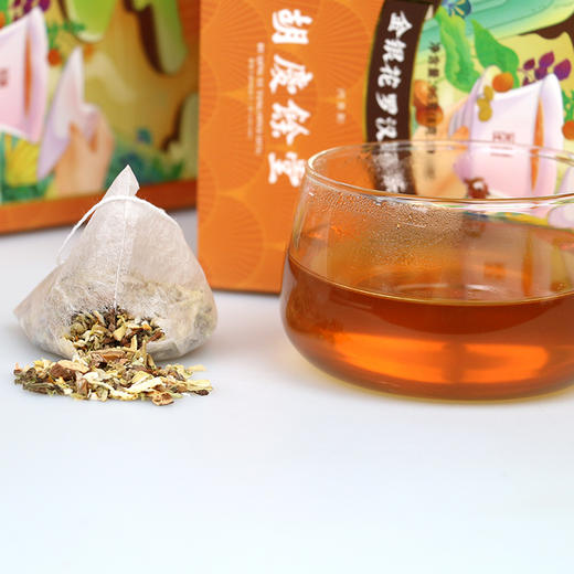 胡庆余堂 金银花罗汉果茶 120克（6克*20袋）单盒袋泡茶嗓子咽喉 商品图1