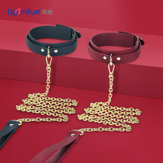 roomfun 房趣 纯皮牵引项圈 商品图0