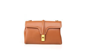 豪麟名鞋奥莱迪嘉女装牛皮革手袋TWPB22TW205棕色  原价1660元