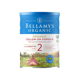 【跨境进口】2段 | 澳洲贝拉米2段婴幼儿奶粉 900g6-12月效期至25年9月 | 报关后不支持退换货