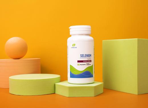 【天然麦芽硒-硒代蛋氨酸】Selenium 90粒 三个月剂量  不含酵母 每粒200mcg天然麦芽硒 Purecise倍赛思 商品图9