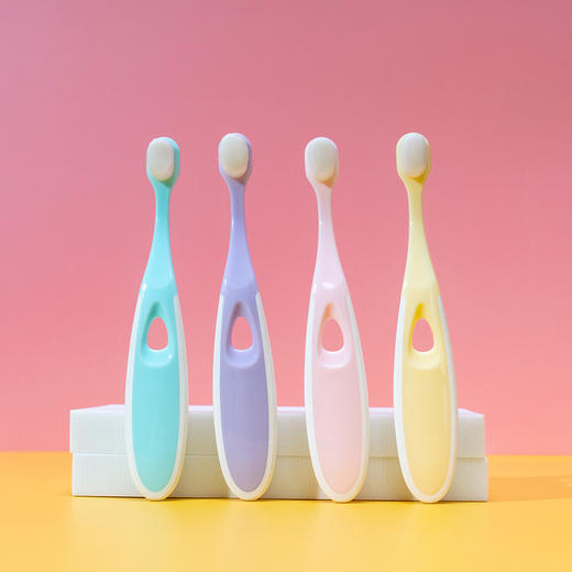 【儿童护齿牙刷】万根毛儿童牙刷柔软刷毛可爱小刷头3-12岁乳牙训练单支装 商品图1