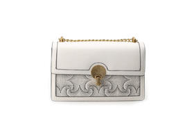 豪麟名鞋迪嘉女装牛皮革手袋WPB22SX006白色