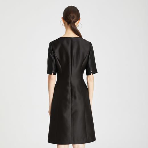 PG82E斯尔丽瑟俪商场同款2022年夏季新款V领钉珠优雅修身女神A版连衣裙 商品图1