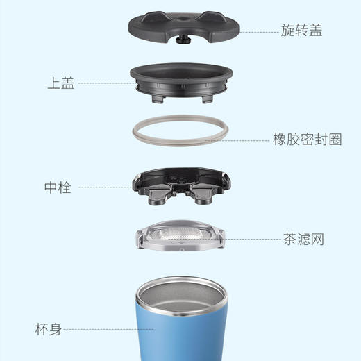 象印   不锈钢真空桌享杯450ML 商品图4