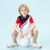 mettekids儿童短袖T恤男童两件套凉爽潮透气上衣polo衫五分裤夏装 商品缩略图1