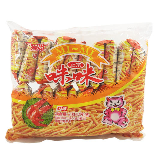 「童年味道！20包」爱尚咪咪虾条200克20包休闲怀旧零食食品虾条 商品图3