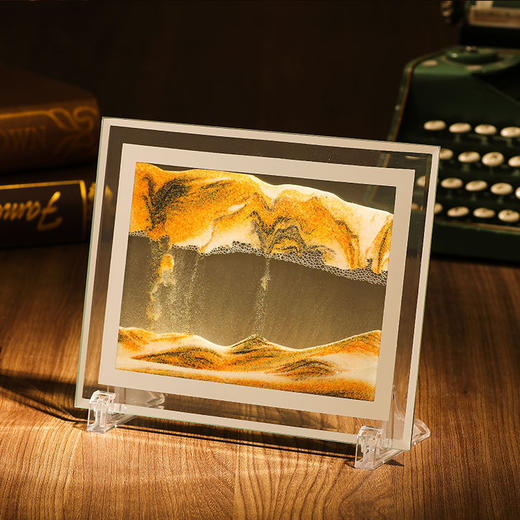 轻奢3D流沙画摆件创意礼品生日解压解闷艺术沙漏家居饰品圆形山水 商品图8