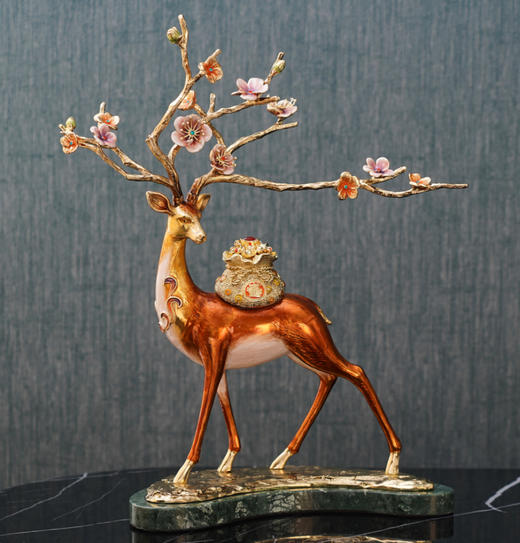 【团购展示】罗比罗丹 摆件（招财福鹿） 商品图0