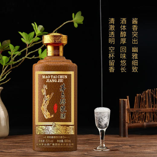 【一般贸易】 白酒53度500ml*6瓶整箱装送礼收藏自饮 柔和酱香型茅台醇浆酒1956 商品图2