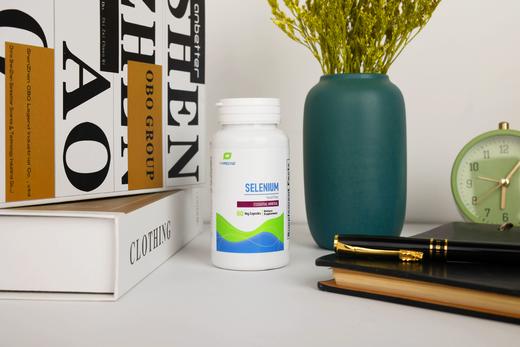 【天然麦芽硒-硒代蛋氨酸】Selenium 90粒 三个月剂量  不含酵母 每粒200mcg天然麦芽硒 Purecise倍赛思 商品图1