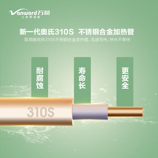 万和 60升  电热水器 双防电盾 自动断电 一键智能预约 8重安全防护E60-MC1 商品图3