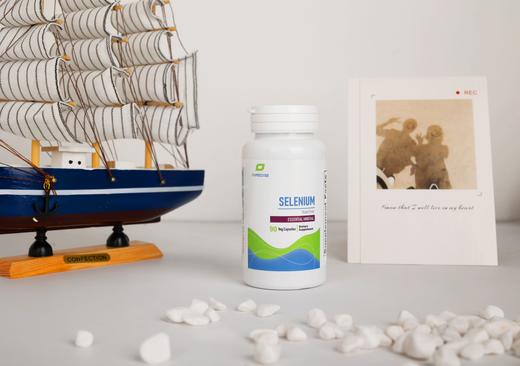 【天然麦芽硒-硒代蛋氨酸】Selenium 90粒 三个月剂量  不含酵母 每粒200mcg天然麦芽硒 Purecise倍赛思 商品图2