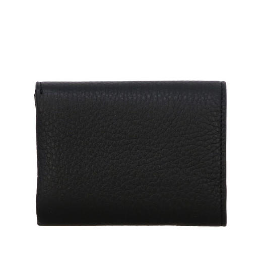 【一】BURBERRY 巴宝莉 女士字母徽标小号皮革折叠钱包票夹 黑色 8005560 A1189 商品图1