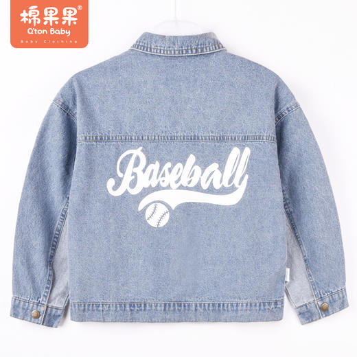 商场同款棉果果秋季新款男童经典牛仔外套简约时尚水洗牛仔M312100222510 商品图7