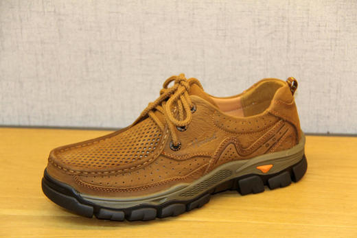 豪行2022年夏季12208911系带户外男鞋冲孔打眼透气夏季凉鞋耐磨底 专柜正品 商品图1