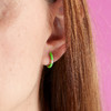 订购10周到｜Yvonne Leon-Les Torsades-9K黄金 珐琅 钻石 麻花 耳环（草绿色）［法国设计师］ 商品缩略图1