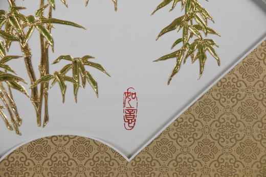 中华老字号蔡氏漆线雕竹（如意）送礼必备 商品图2