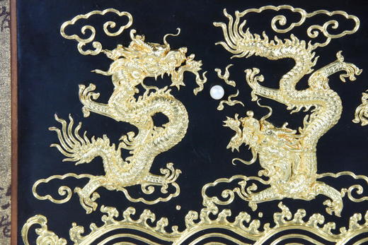 中华老字号蔡氏漆线雕九鹤祥瑞挂屏送礼必备 商品图3